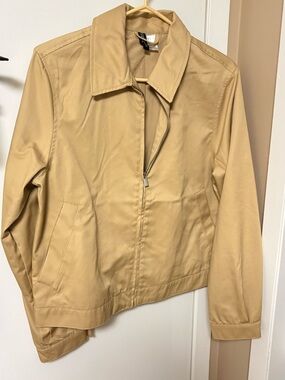 H&M Women's Tan Utility Zip Jacket